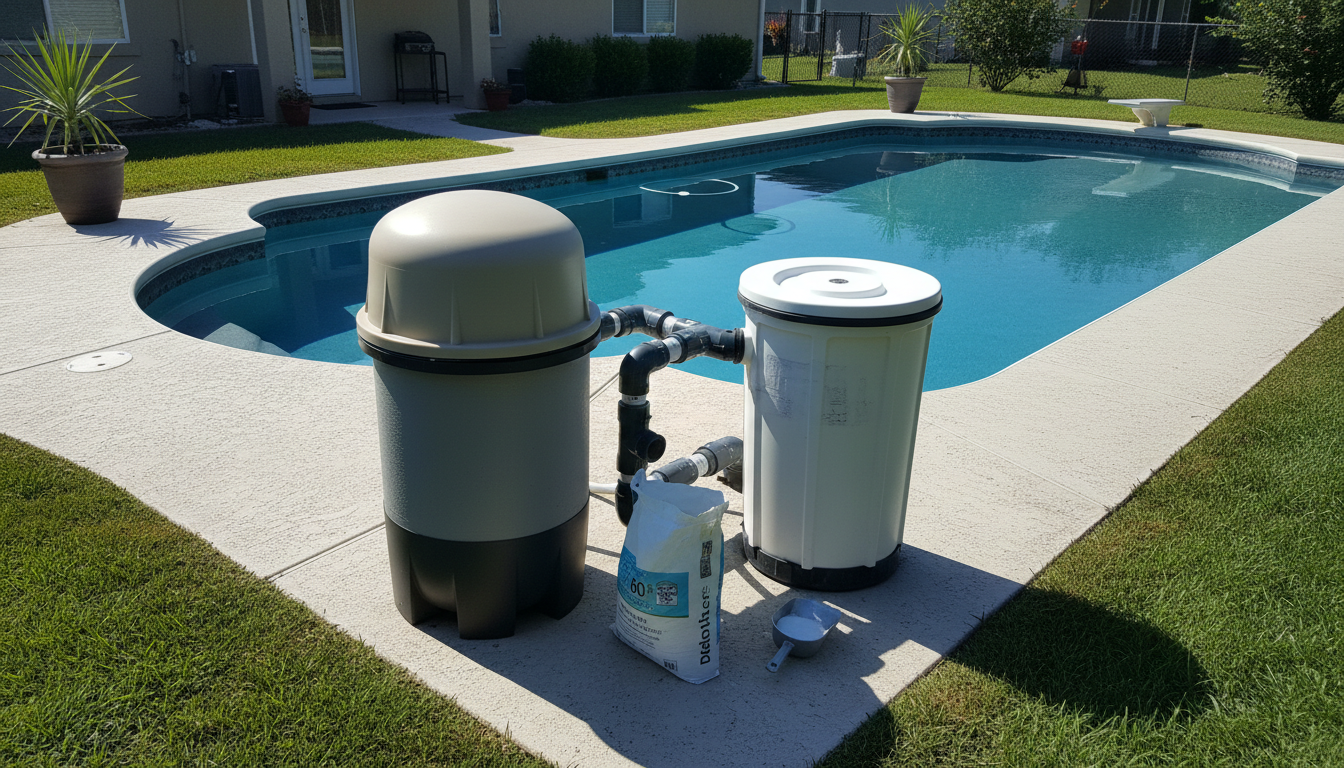 DE Filter Closing Dose for a 24,000-Gallon Pool With a 60 Sq Ft Filter
